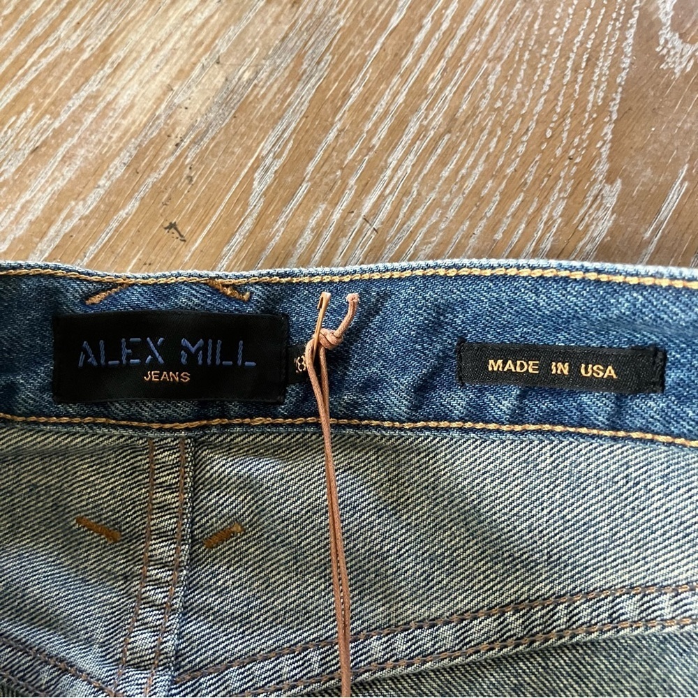 NWT Alex Mill The Bev Relaxed Jeans In Vintage Dark Indigo Wash - Picture 11 of 14